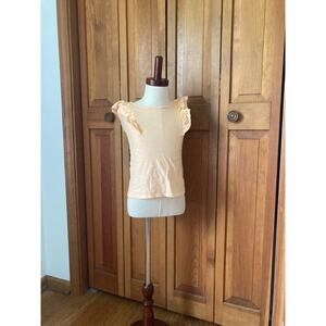 Jumping Beans Peach Ruffled Pullover Top, Size 3T